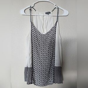 Market and spruce Top, Women's Size Medium White and Black Top